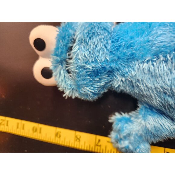 Sesame Street Cookie Monster Plush Toy By Hasbro 2013 Blue Fuzzy  10" Tall - Picture 7 of 7